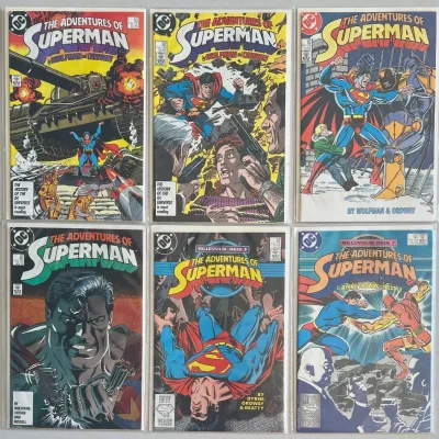 DC Comics The Adventures Of Superman 1987 427-429, 431, 436, And 437