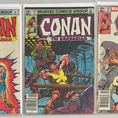 Marvel Comics Group Conan The Barbarian 1982 139, 140, And 143