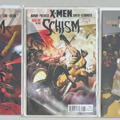 Marvel X-men Schism Issues 1, 2, And 3 Of 5