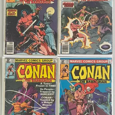 
Marvel Comics Group Conan The Barbarian 1980 114 And 118, 1981 122 And 125