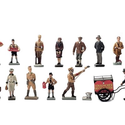 Sale Photo Thumbnail #214: (15) Lineol/Elastolin/Reiner Krock German NSDAP Civilians & Political Organizations
