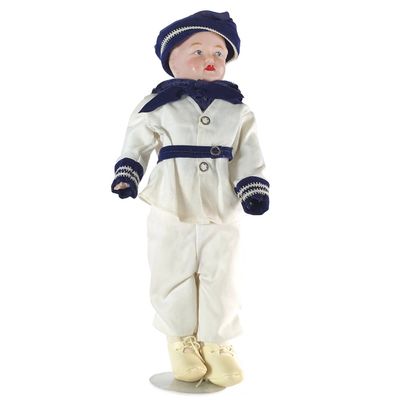 Sale Photo Thumbnail #625: ca. 1910 German Bisque Cupid Boy Doll