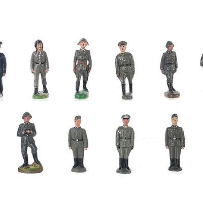 Sale Photo Thumbnail #363: (12) Lineol German Wehrmacht & Luftwaffe Infantry