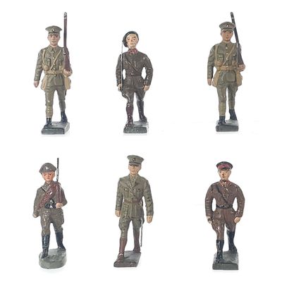 Sale Photo Thumbnail #350: (6) Lineol British & International Infantry