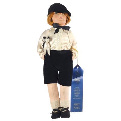 Sale Photo Thumbnail #631: 1920s Deans Rag Dolls True to Life Series Boy 18" Tall