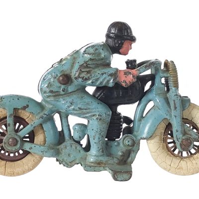 Sale Photo Thumbnail #413: Hubley No. 2 Hillclimber Motorcycle Cast Iron