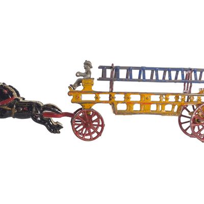 Sale Photo Thumbnail #458: Kenton Fire Ladder Horse-Drawn Cast Iron