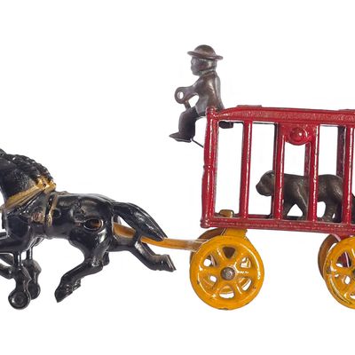 Sale Photo Thumbnail #457: Mini Hubley Circus Wagon Cast Iron