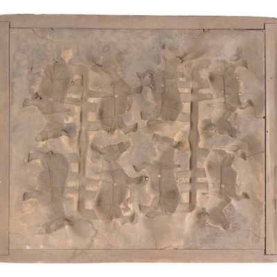 Sale Photo Thumbnail #523: One-of-a-Kind Original J.E. Stevens 1880s Mule & Jockey Toy Sand Mold