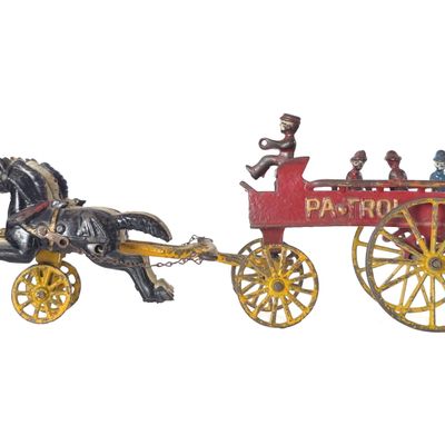 Sale Photo Thumbnail #477: Kenton Fire Patrol Horse-Drawn Cast Iron