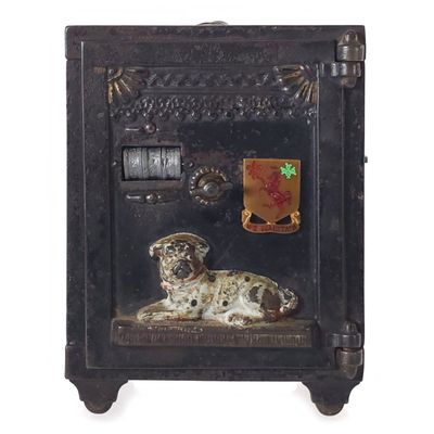 Sale Photo Thumbnail #532: J.&E. Stevens Co. Watch Dog Safe Mechanical Bank