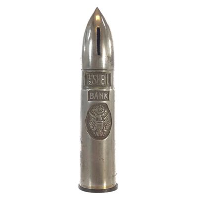 Sale Photo Thumbnail #533: Ferrosteel Mfg. Co. 1 1/2 Inch Shell Still Bank