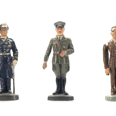 Sale Photo Thumbnail #107: (3) Elastolin WWII German Military Admiral Raeder/Hitler/Goebbels