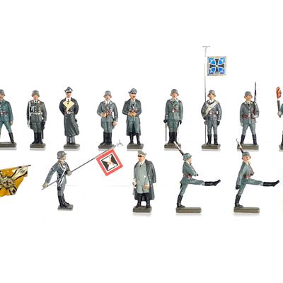 Sale Photo Thumbnail #315: (15) Reiner Koch German Infantry Command & Torchlight Parade Formation