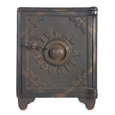 Sale Photo Thumbnail #538: Ideal Security Safe Cast Iron Still Bank
