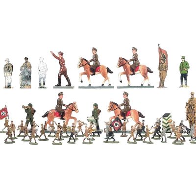 Sale Photo Thumbnail #335: (55) Third Reich German Military Tin & Lead Figures