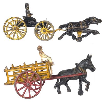 Sale Photo Thumbnail #600: (2) Wilkins Wagon & Horse-Drawn Stake Bed