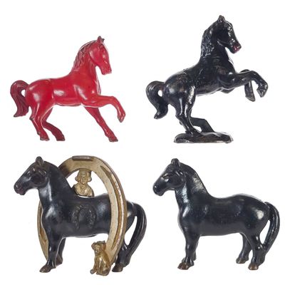 Sale Photo Thumbnail #494: (4) Williams/Hubley/Arcade Cast Iron Horse Banks