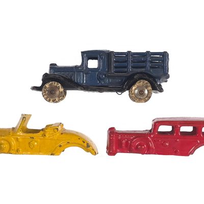 Sale Photo Thumbnail #430: A.C. Williams Take-Apart Cast Iron Vehicle Set