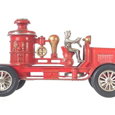 Sale Photo Thumbnail #574: Hubley Fire Pumper Truck with Rubber Tires