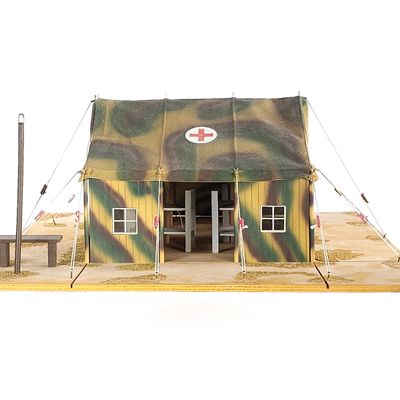 Sale Photo Thumbnail #306: Lineol/Elastolin Wehrmacht Red Cross Camouflaged Field Hospital Tent