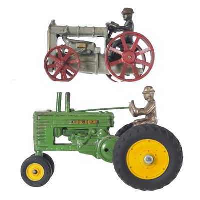 Sale Photo Thumbnail #488: (2) Cast Iron John Deere & Fordson Tractors