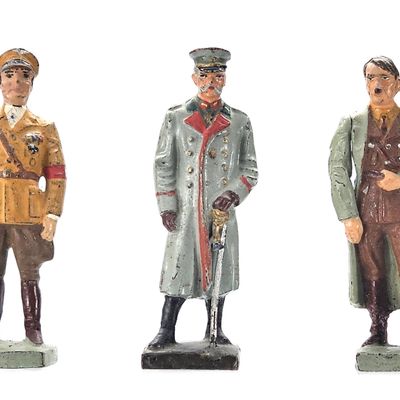 Sale Photo Thumbnail #109: (3) Lineol WWII German Military Goering/Hindenburg/Hitler Personalities