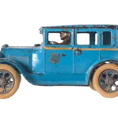 Sale Photo Thumbnail #374: Arcade Toys Blue Cast Iron Model A Car