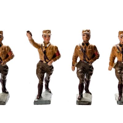 Sale Photo Thumbnail #32: (4) Lineol SA Brownshirts German Military Soldiers