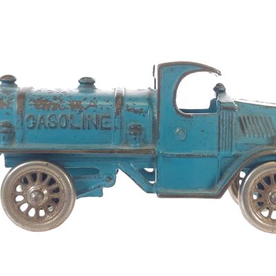 Sale Photo Thumbnail #573: Large A.C. Williams Blue Gasoline Tanker Truck