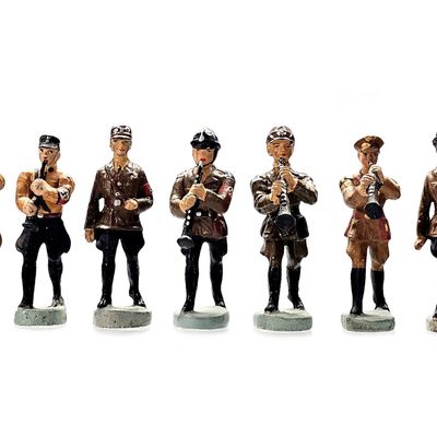Sale Photo Thumbnail #167: (7) Elastolin German NSDAP Band Figures