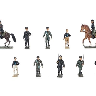 Sale Photo Thumbnail #355: (11) Lineol Italian Royal Army Cavalry & Blackshirt Figures