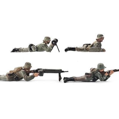 Sale Photo Thumbnail #138: (4) Pre-WII Lineol/Durso German Military Prone Infantry Team