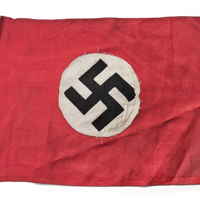 Sale Photo Thumbnail #21: Small German Party Nazi Flag 13" L x 10" H
