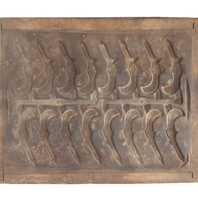 Sale Photo Thumbnail #509: One-of-a-Kind Original J.E. Stevens 1870-180s Pocket Pistol Matchplate Sand Mold