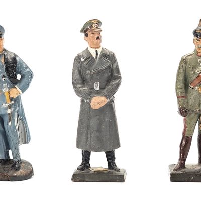 Sale Photo Thumbnail #86: (3) Elastolin/Lineol WWII Goering/Hindenburg/Hitler
