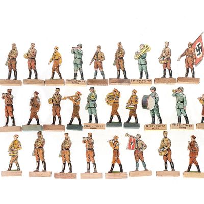 Sale Photo Thumbnail #331: (32) Rich. Furst & Allied Makers German WWII Flat Cardboard Figures