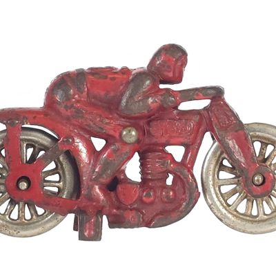 Sale Photo Thumbnail #412: Hubley No. 5 "SPEED" Motorcycle in Red