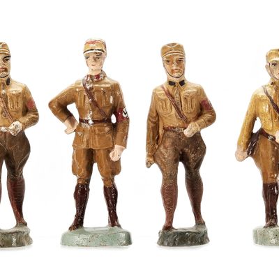 Sale Photo Thumbnail #37: (4) Elastolin SA Brownshirts German Military Soldiers
