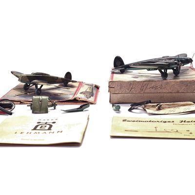 Sale Photo Thumbnail #291: (2) Lehmann Luftwaffe Heinkel He 70 & He 111 Aircraft Boxed