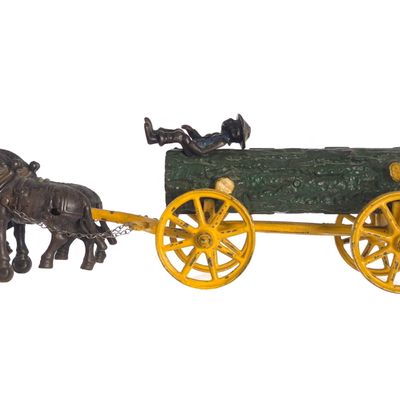 Sale Photo Thumbnail #456: Kenton Log with Mule Team Cast Iron