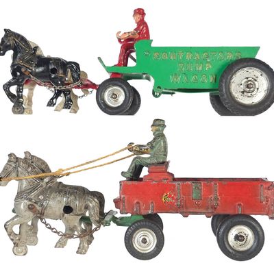 Sale Photo Thumbnail #474: (2) Arcade Horse-Drawn Farm Equipment