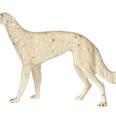 Sale Photo Thumbnail #504: Hubley Borzoi Russian Wolfhound Cast Iron Doorstop