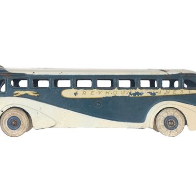 Sale Photo Thumbnail #422: Arcade Greyhound Cast Iron Bus