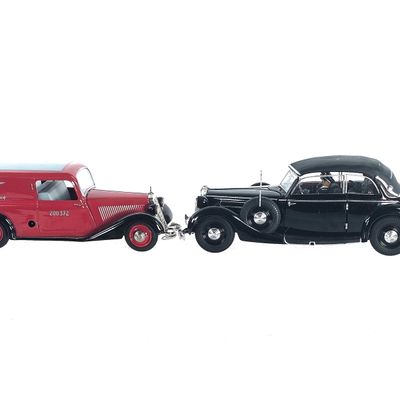 Sale Photo Thumbnail #293: (2) Schuco & Ricko German Reichspost Delivery Van & Horch 930V Staff Car