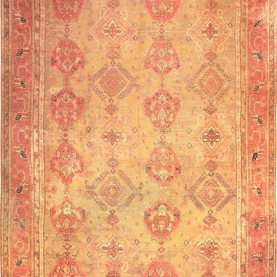 No Reserve - Palace-Size Antique Oushak Carpet, Western Anatolia, circa 1900 - 24 ft 7 in x 16 ft 3
