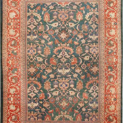 Large Antique Ziegler Sultanabad Carpet, Central Persia, circa 1880 - 14 ft 4 in x 10 ft 9 in (4.37
