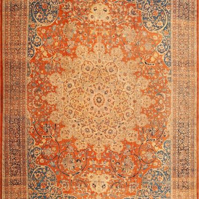 No Reserve - Important Monumental Haji Jalili Tabriz Carpet, Northwest Persia, late 19th century -