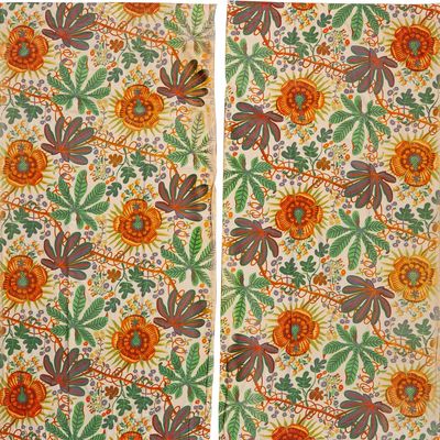 Pair of Vintage Josef Frank ?Aralia? Curtains - 7 ft 8 in x 3 ft 10 in (2.34 m x 1.17 m)