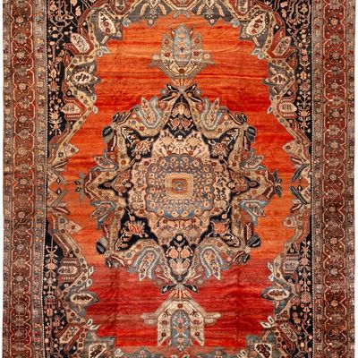 No Reserve - Monumental Mahal Carpet, Central Persia circa 1920 - 19 ft 7 in x 13 ft 2 in (5.96 m x